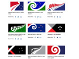 Власти Новой Зеландии опубликовали лонг-лист вариантов нового государственного флага, представленных жителями тихоокеанского государства